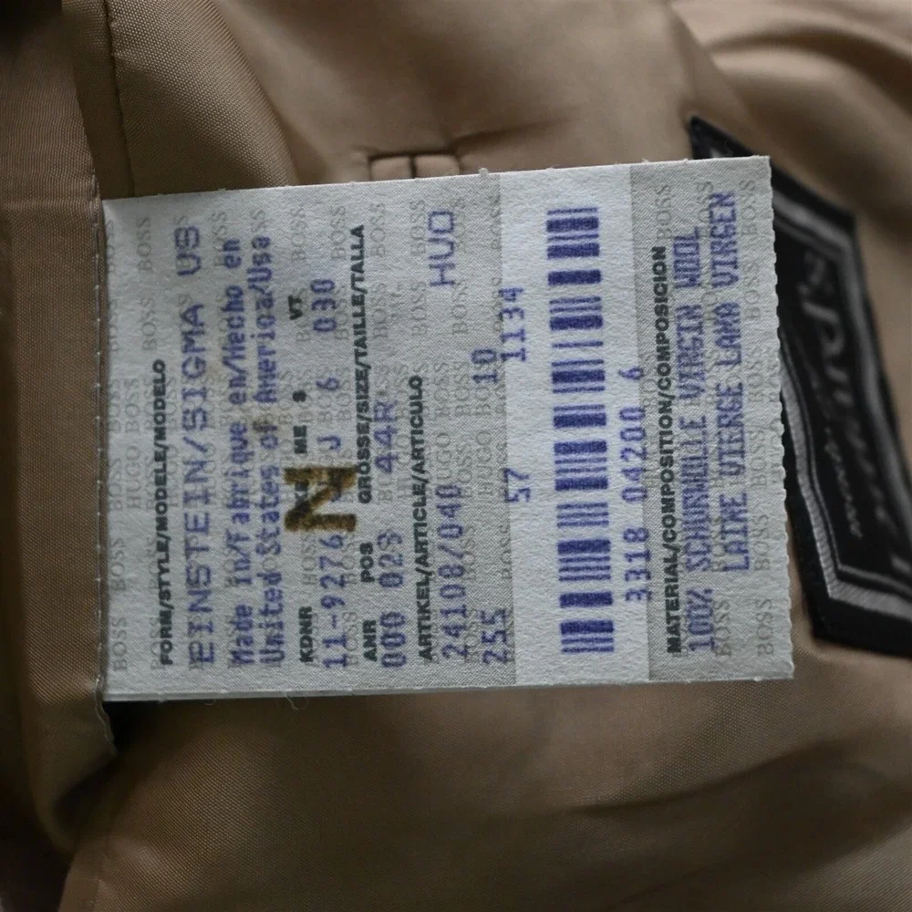 Vtg Hugo‎ Boss 44R Green USA Made Einstein/Sigma Old Money Sport Coat Jacket